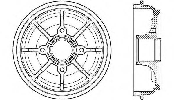 OPEN PARTS BAD908630 Гальмівний барабан