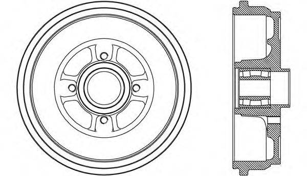 OPEN PARTS BAD908731 Гальмівний барабан