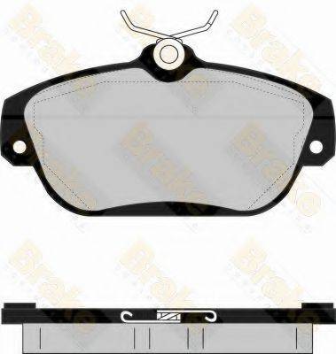 BRAKE ENGINEERING PA1084 Комплект гальмівних колодок, дискове гальмо