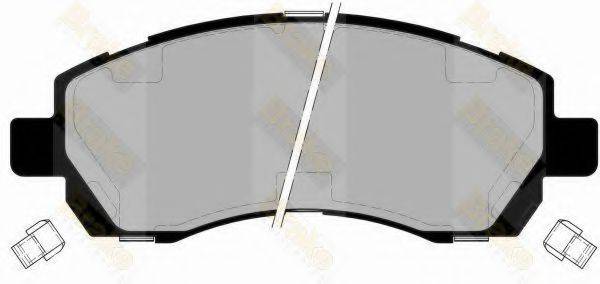 BRAKE ENGINEERING PA1397 Комплект гальмівних колодок, дискове гальмо