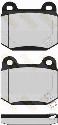 BRAKE ENGINEERING PA1588 Комплект гальмівних колодок, дискове гальмо