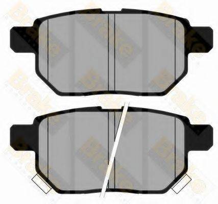 BRAKE ENGINEERING PA1791 Комплект гальмівних колодок, дискове гальмо