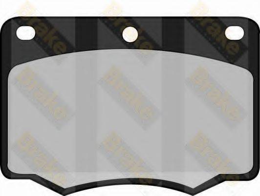 BRAKE ENGINEERING PA300 Комплект гальмівних колодок, дискове гальмо