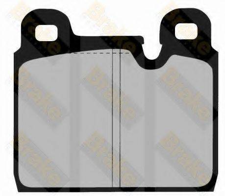 BRAKE ENGINEERING PA916 Комплект гальмівних колодок, дискове гальмо