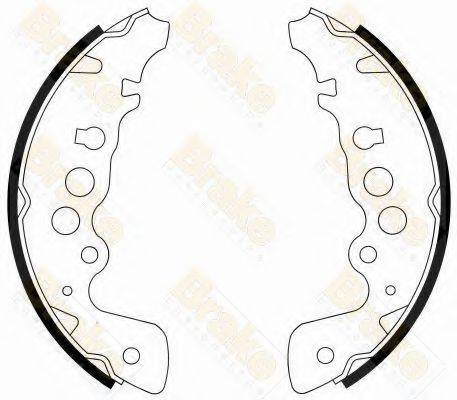 BRAKE ENGINEERING SH2542 Комплект гальмівних колодок