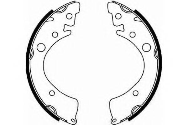 TEXTAR 91037100 Комплект гальмівних колодок