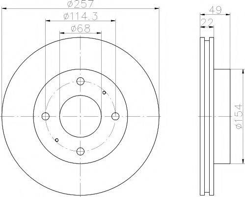 TEXTAR 92056300 гальмівний диск
