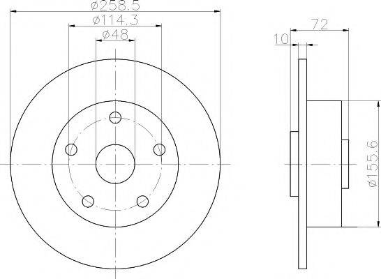 TEXTAR 92078800 гальмівний диск
