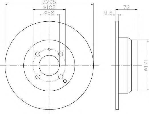 TEXTAR 92058700 гальмівний диск