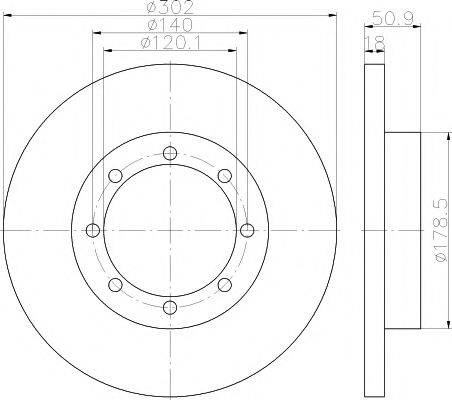 TEXTAR 92230800 гальмівний диск