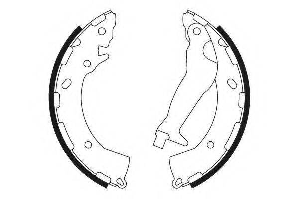 TEXTAR 91072600 Комплект гальмівних колодок