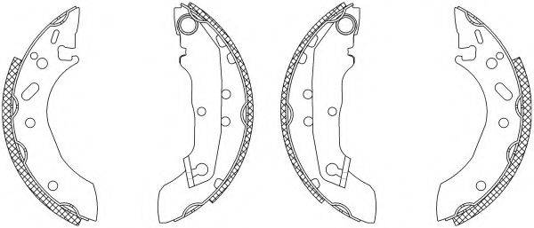 TEXTAR 83043700 Комплект гальмівних колодок