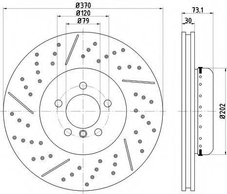 TEXTAR 92265425 гальмівний диск