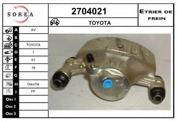 EAI 2704021 Гальмівний супорт