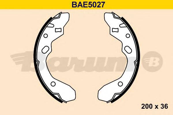 BARUM BAE5027 Комплект гальмівних колодок