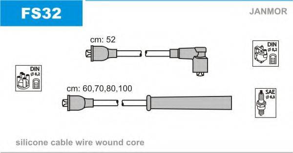 JANMOR FS32 Комплект дротів запалювання