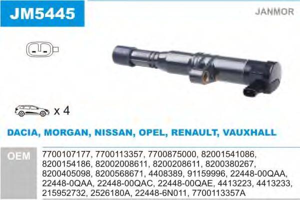 JANMOR JM5445 Котушка запалювання