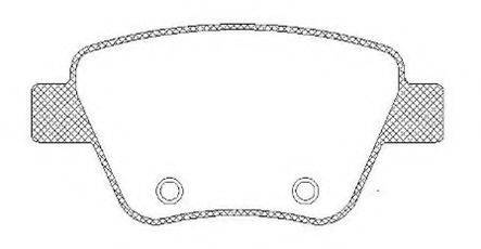 RAICAM RA03460 Комплект гальмівних колодок, дискове гальмо