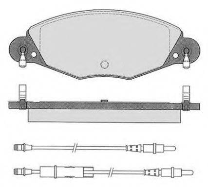 RAICAM RA07630 Комплект гальмівних колодок, дискове гальмо