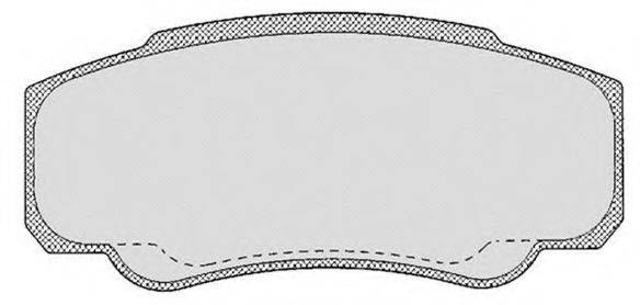 RAICAM RA07750 Комплект гальмівних колодок, дискове гальмо