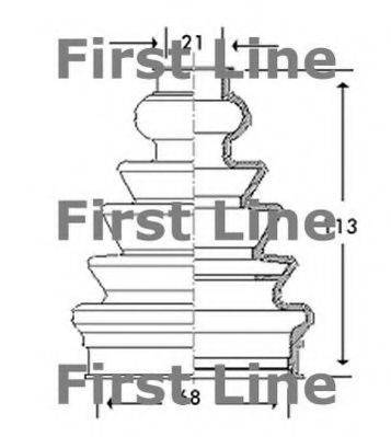 FIRST LINE FCB2789 Пильовик, приводний вал