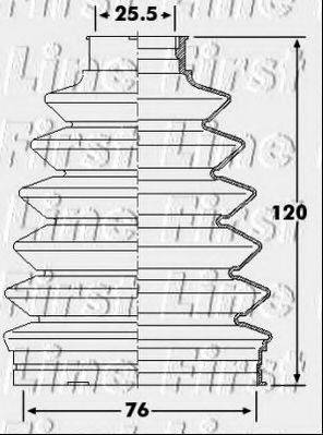 FIRST LINE FCB6233 Пильовик, приводний вал