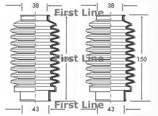 FIRST LINE FSG3000 Пильовик, рульове управління