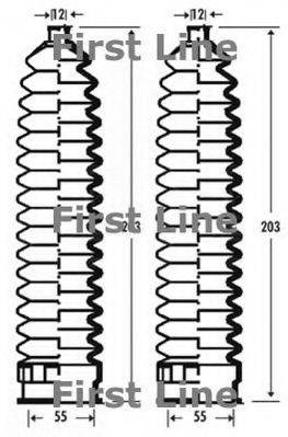 FIRST LINE FSG3292 Пильовик, рульове управління