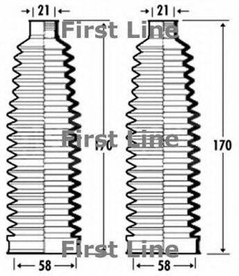 FIRST LINE FSG3356 Пильовик, рульове управління