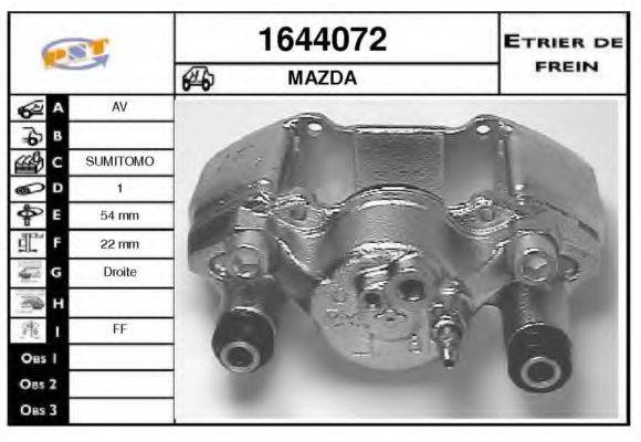 SNRA 1644072 Гальмівний супорт