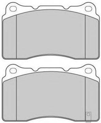 FREMAX FBP1554 Комплект гальмівних колодок, дискове гальмо
