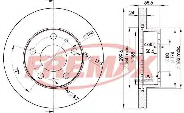 FREMAX BD4682 гальмівний диск