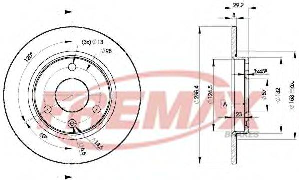 FREMAX BD7199 гальмівний диск