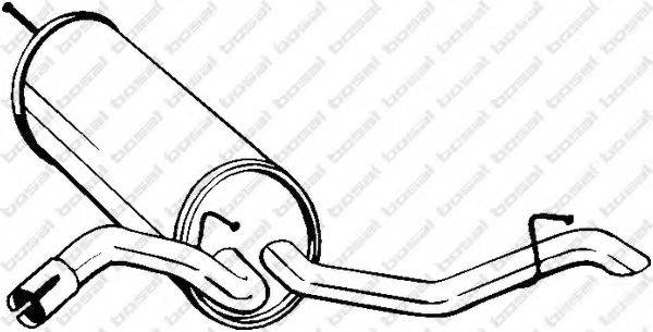 BOSAL 105223 Глушник вихлопних газів кінцевий