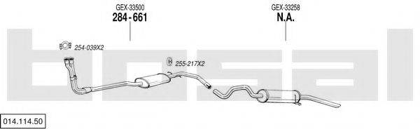 BOSAL 01411450 Система випуску ОГ
