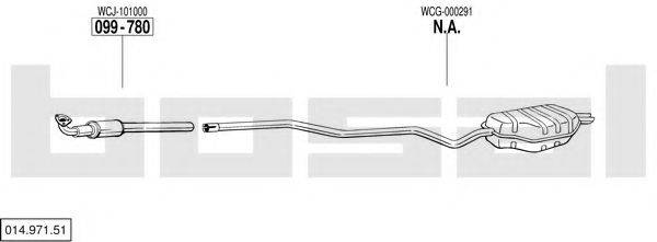 BOSAL 01497151 Система випуску ОГ