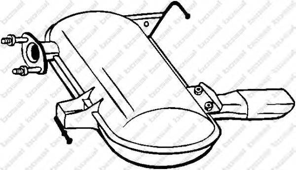 BOSAL 247039 Глушник вихлопних газів кінцевий