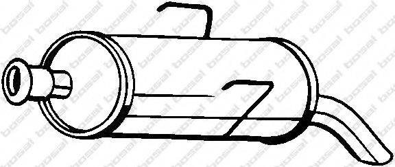 BOSAL 190115 Глушник вихлопних газів кінцевий
