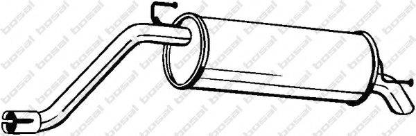 BOSAL 148109 Глушник вихлопних газів кінцевий