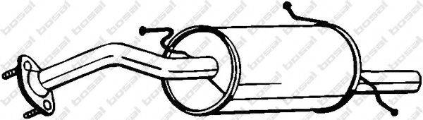 BOSAL 171215 Глушник вихлопних газів кінцевий