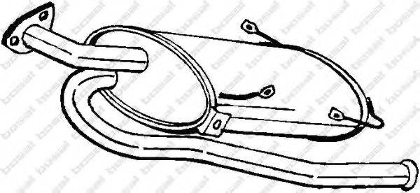 BOSAL 177277 Глушник вихлопних газів кінцевий