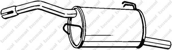 BOSAL 177673 Глушник вихлопних газів кінцевий