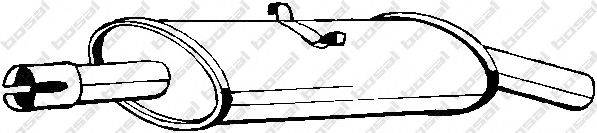 BOSAL 233269 Глушник вихлопних газів кінцевий