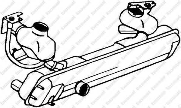 BOSAL 233869 Передглушувач вихлопних газів