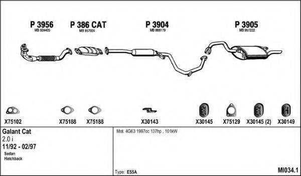 FENNO MI0341 Система випуску ОГ