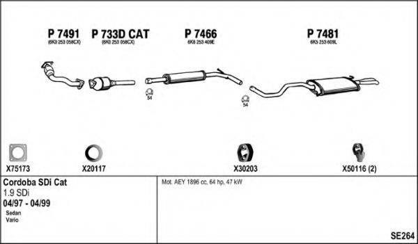 FENNO SE264 Система випуску ОГ