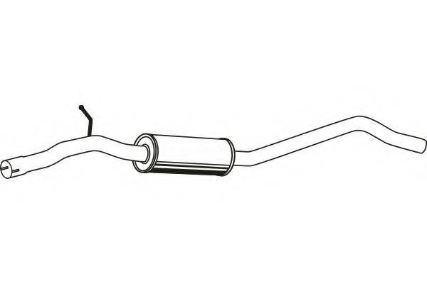 FENNO P1358 Середній глушник вихлопних газів