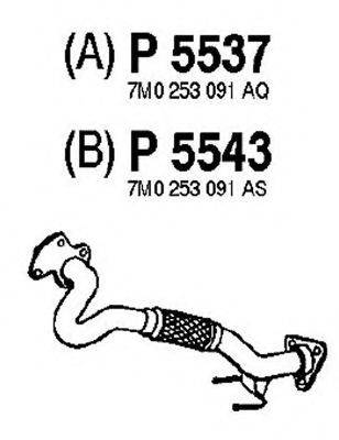 FENNO P5537 Труба вихлопного газу