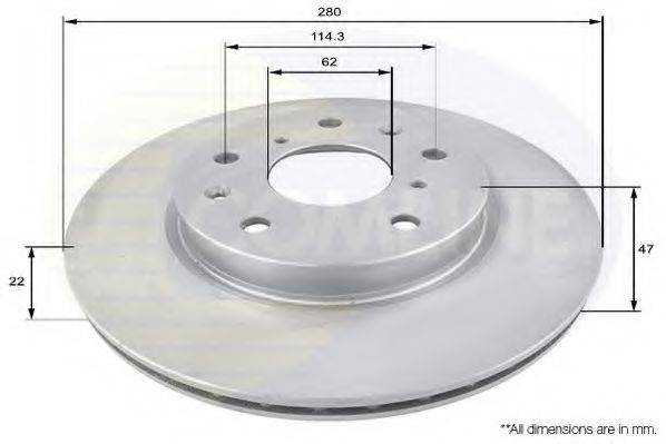 COMLINE ADC1830V гальмівний диск