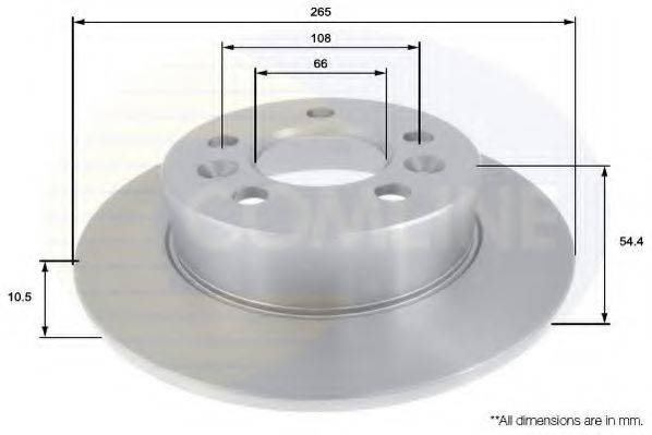 COMLINE ADC1542 гальмівний диск